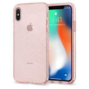 Еластичний чохол-накладка Spigen Liquid Crystal Glitter рожевий 1997 фото