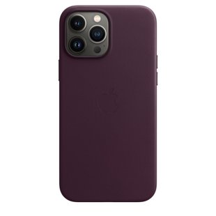 Чохол Apple Leather Case with MagSafe Dark Cherry (MM1M3) для iPhone 13 Pro Max 4133 фото