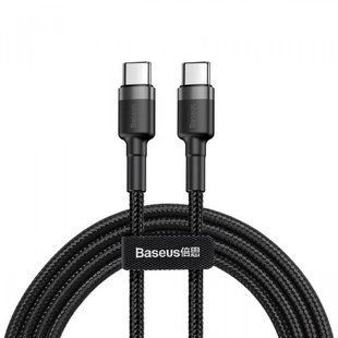 Кабель Baseus Cafule Cable Type-C to iP PD 18W 1m Gray/Black (CATLKLF-G1) 603 фото