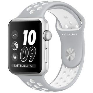 Apple Watch Nike+ 38mm Silver Aluminum Case with Silver/White Nike Sport Band (MNNQ2) 708 фото