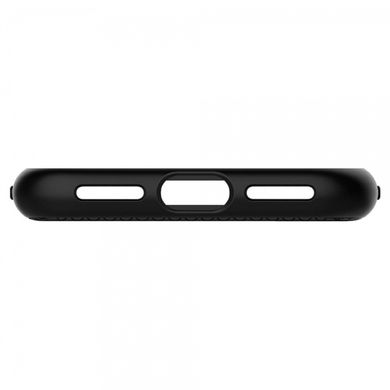 Легкий м'який чохол Spigen Liquid Air матовий чорний для iPhone X 1318 фото