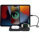 Бездротовий зарядний пристрій Zens 4-in-1 Modular Wireless Charger with iPad Charging Stand Black (ZEAPM03/00) 20233 фото 1