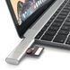 Адаптер Satechi Aluminum Type-C USB 3.0 and Micro/SD Card Reader Silver (ST-TCCRAS) 1480 фото 4