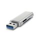 Адаптер Satechi Aluminum Type-C USB 3.0 and Micro/SD Card Reader Silver (ST-TCCRAS) 1480 фото 2