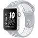 Apple Watch Nike+ 38mm Silver Aluminum Case with Silver/White Nike Sport Band (MNNQ2) 708 фото 1