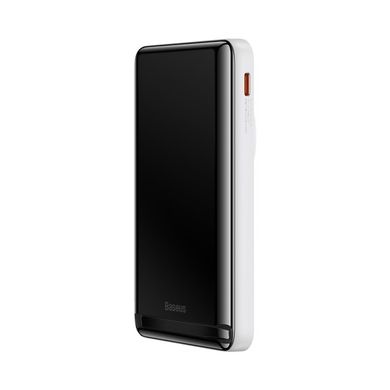 Внешний аккумулятор Baseus Magnetic Bracket Wireless Fast Charge Power Bank 10000mAh 20W White (PPCX000202) 99085 фото