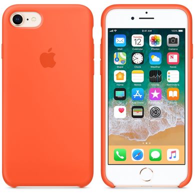 Чохол Apple Silicone Case Spicy Orange (MR682) для iPhone 8/7 1428 фото