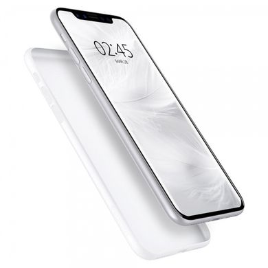 Тонка пластикова накладка кристально чиста Spigen Air Skin для iPhone X 1319 фото