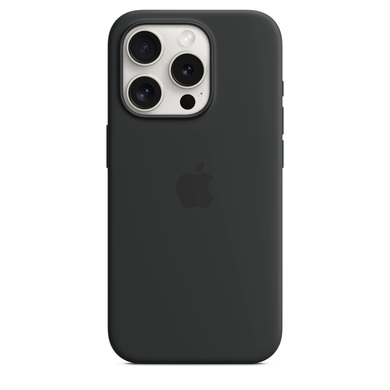 Чехол Apple iPhone 15 Pro Silicone Case with MagSafe - Black (MT1A3) 7808 фото