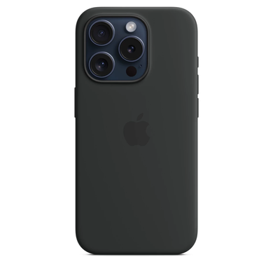 Чохол Apple iPhone 15 Pro Silicone Case with MagSafe - Black (MT1A3)Чохол Apple iPhone 15 Pro Silicone Case with MagSafe - Black (MT1A3) 7808 фото