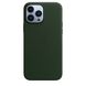 Чохол Apple Leather Case with MagSafe Sequoia Green (MM1Q3) для iPhone 13 Pro Max 4134 фото 4