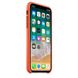 Кожаный чехол Apple для Айфон 10 Ярко-оранжевый (MRGK2)  1839 фото 2