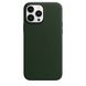 Чохол Apple Leather Case with MagSafe Sequoia Green (MM1Q3) для iPhone 13 Pro Max 4134 фото 2