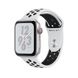 Apple Watch Series 4 Nike+ (GPS+LTE) 44mm Silver Aluminum Case with Pure Platinum/Black Nike Sport Band (MTXC2) 2092 фото 1