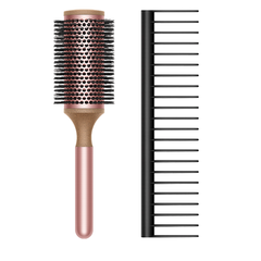 Набор щеток Dyson Brush Set Round Brush 45mm and Detangling Comb - Rose (973343-01) 45535 фото