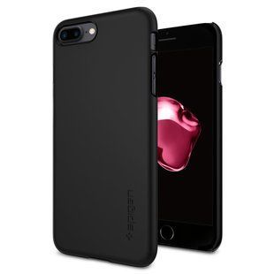Жорсткий полікарбонатний чохол для iPhone 7 Plus Spigen Thin Fit матовий чорний 1973 фото