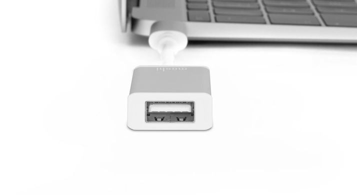 Переходник для MacBook Moshi USB-C to USB Adapter Silver (99MO084200) 1729 фото