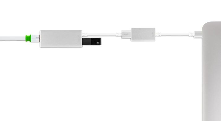 Переходник для MacBook Moshi USB-C to USB Adapter Silver (99MO084200) 1729 фото