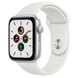 Apple Watch SE 44mm Silver Aluminum Case with White Sport Band (MYDQ2) 3763 фото 1