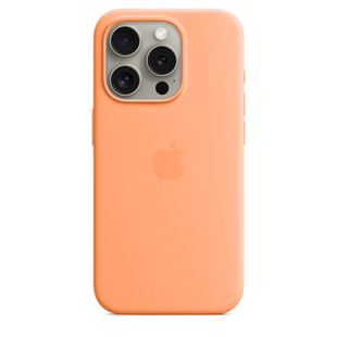 Чохол Apple iPhone 15 Pro Silicone Case with MagSafe - Orange Sorbet (MT1H3) 7809 фото