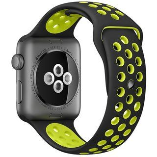 Apple Watch Nike+ 42mm Space Gray Aluminum Case with Black/Volt Nike Sport Band (MP0A2) 710 фото