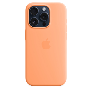 Чохол Apple iPhone 15 Pro Silicone Case with MagSafe - Orange Sorbet (MT1H3) 7809 фото