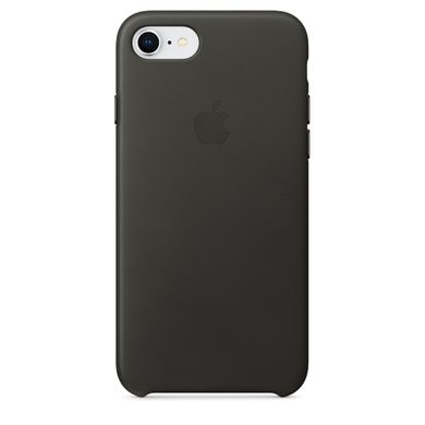 Чохол Apple Leather Case Charcoal Gray (MQHC2) для iPhone 8/7 1427 фото