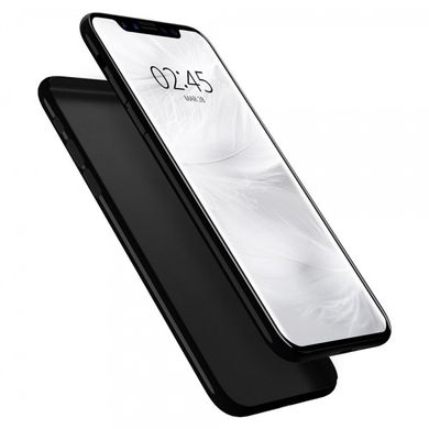 Чохол Spigen Air Skin Jet Black для iPhone X 1320 фото