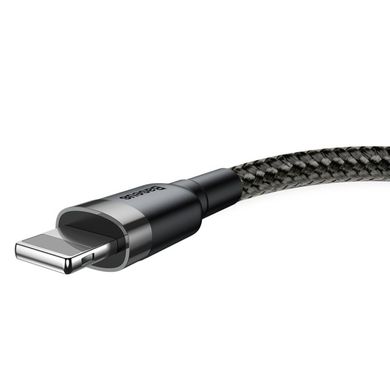 Кабель Baseus Cafule Cable USB For Lightning 2.4A 1m Gray/Black (CALKLF-BG1) 01156 фото