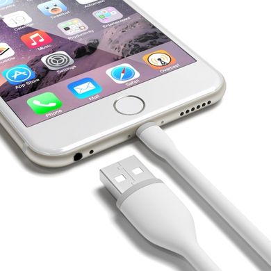 Кабель Satechi Flexible Charging Lightning Cable 6" (0.15 m) White (ST-FCL6W) 1482 фото