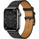 Apple Watch Hermes 45mm Space Black St/St Black Single Tour Noir (MKMW3) 4184 фото 1
