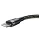 Кабель Baseus Cafule Cable USB For Lightning 2.4A 1m Gray/Black (CALKLF-BG1) 01156 фото 2