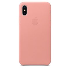 Кожаный чехол Apple для iPhone X светло-розовый (MRGH2)