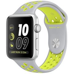 Apple Watch Nike+ 42mm Silver Aluminum Case with Flat Silver/Volt Nike Sport Band (MNYQ2) 711 фото