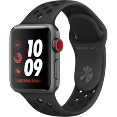 Apple Watch Series 3 Nike+ (GPS+LTE) 38mm Space Gray Aluminum Case with Anthracite/Black Nike Sport Band (MQL62)