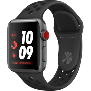 Apple Watch Series 3 Nike+ (GPS+LTE) 38mm Space Gray Aluminum Case with Anthracite/Black Nike Sport Band (MQL62) 1587 фото