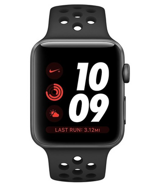 Apple Watch Series 3 Nike+ (GPS+LTE) 38mm Space Gray Aluminum Case with Anthracite/Black Nike Sport Band (MQL62) 1587 фото