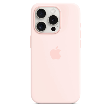 Чохол Apple iPhone 15 Pro Silicone Case with MagSafe - Light Pink (MT1F3) 7810 фото