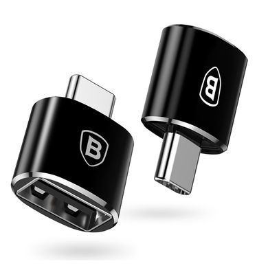 Адаптер Baseus USB Female To Type-C Male Adapter Converter Black (CATJQ-B01) 1374 фото