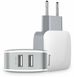 Зарядний пристрій Baseus USB Wall Charger 2xUSB Letour 2.4A (White/Gray) 1638 фото 1
