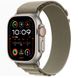 Apple Watch Ultra 2 GPS + Cellular 49mm Titanium Case with Olive Alpine Loop - Small (MREX3) 4418 фото 1