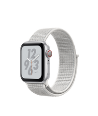 Apple Watch Series 4 Nike+ (GPS+LTE) 40mm Silver Aluminum Case with Summit White Nike Sport Loop (MTX72)