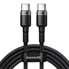 Кабель USB Type-C Baseus Cafule PD2.0 100W flash charging Type-C For Type-C cable (20V 5A) 2m Gray+Black (CATKLF-ALG1) 599 фото