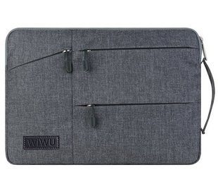 Сумка-карман для MacBook Pro 15'' WIWU Pocket Sleeve сіра 1946 фото