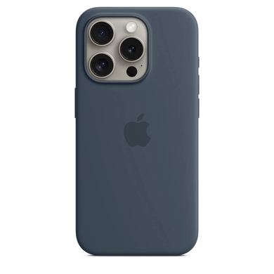 Чехол Apple iPhone 15 Pro Silicone Case with MagSafe - Storm Blue (MT1D3) 7811 фото