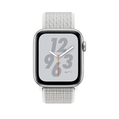 Apple Watch Series 4 Nike+ (GPS+LTE) 40mm Silver Aluminum Case with Summit White Nike Sport Loop (MTX72) 2094 фото