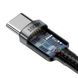 Кабель USB Type-C Baseus Cafule PD2.0 100W flash charging Type-C For Type-C cable (20V 5A) 2m Gray+Black (CATKLF-ALG1) 599 фото 4