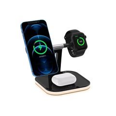 Бездротова зарядка 4 in 1 Wireless Charger 25W with MagSafe (Black)