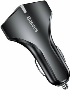 Автозарядка Baseus Small Rocket Dual USB Car Charger (Black) 1640 фото