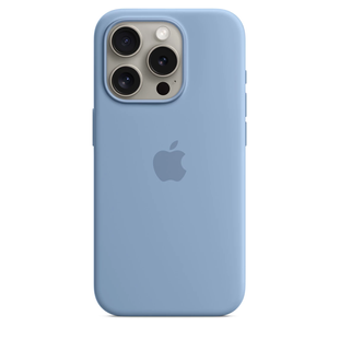 Чохол Apple iPhone 15 Pro Silicone Case with MagSafe - Winter Blue (MT1L3) 7812 фото